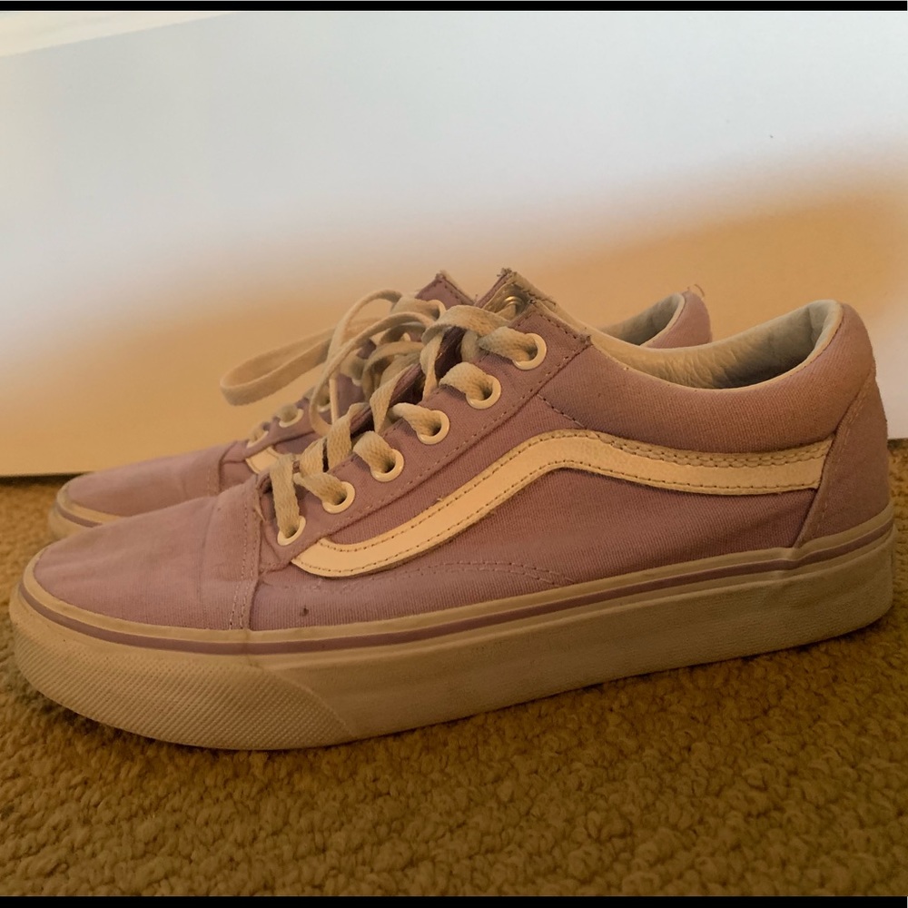Pastel purple vans